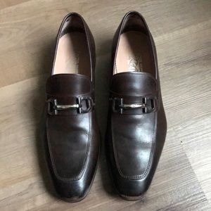 Salvatore Ferragamo Benford Gancini bit leather shoes